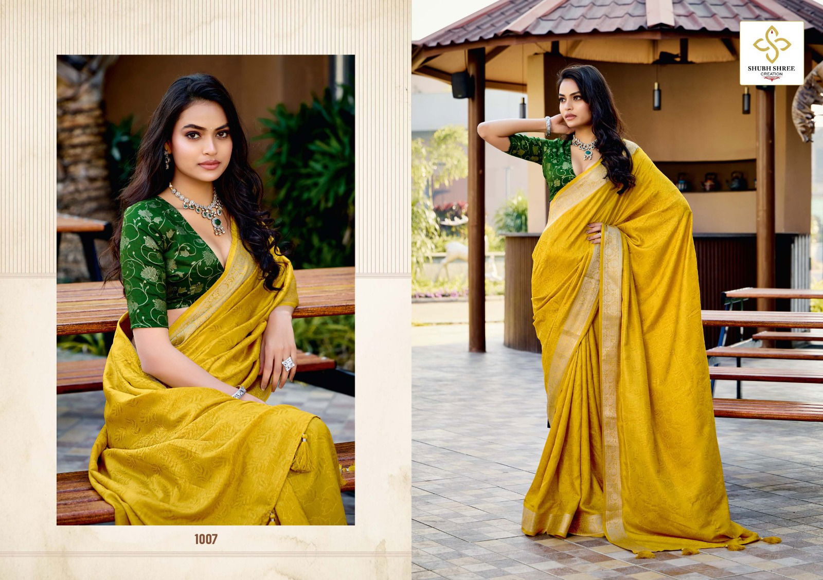 Anupriya By Shubh Shree Velvet Tusser Silk Saree Exporters In India